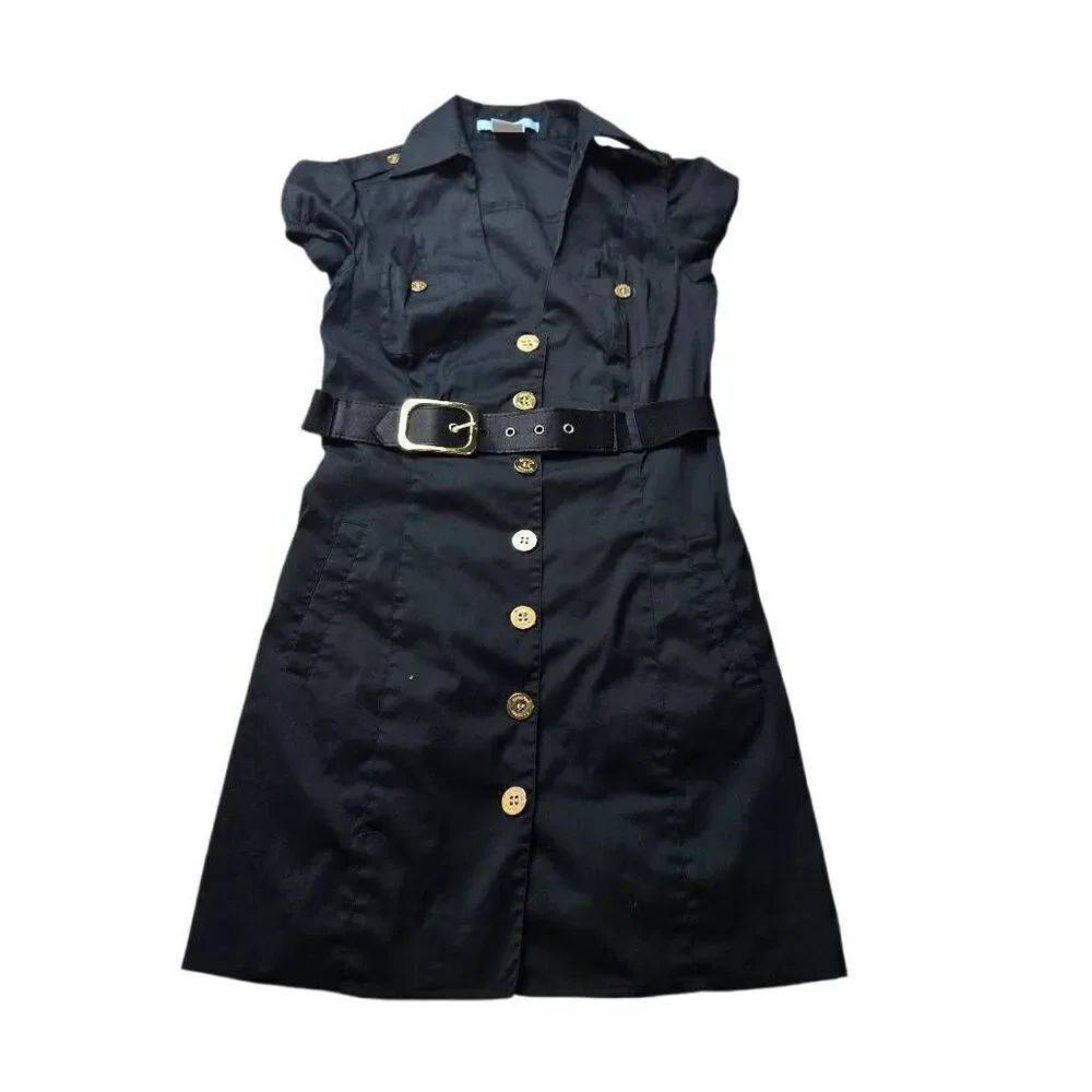 Marciano black buttondown Woman dress XS